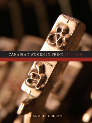 cover image of Canadian Women in Print, 1750–1918